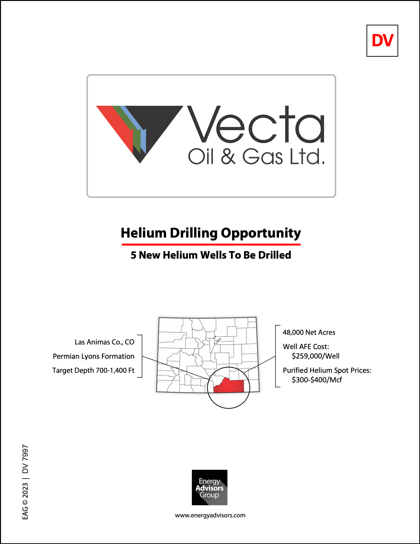 COLORADO HELIUM PROJECT - Energy Advisors Group COLORADO HELIUM PROJECT
